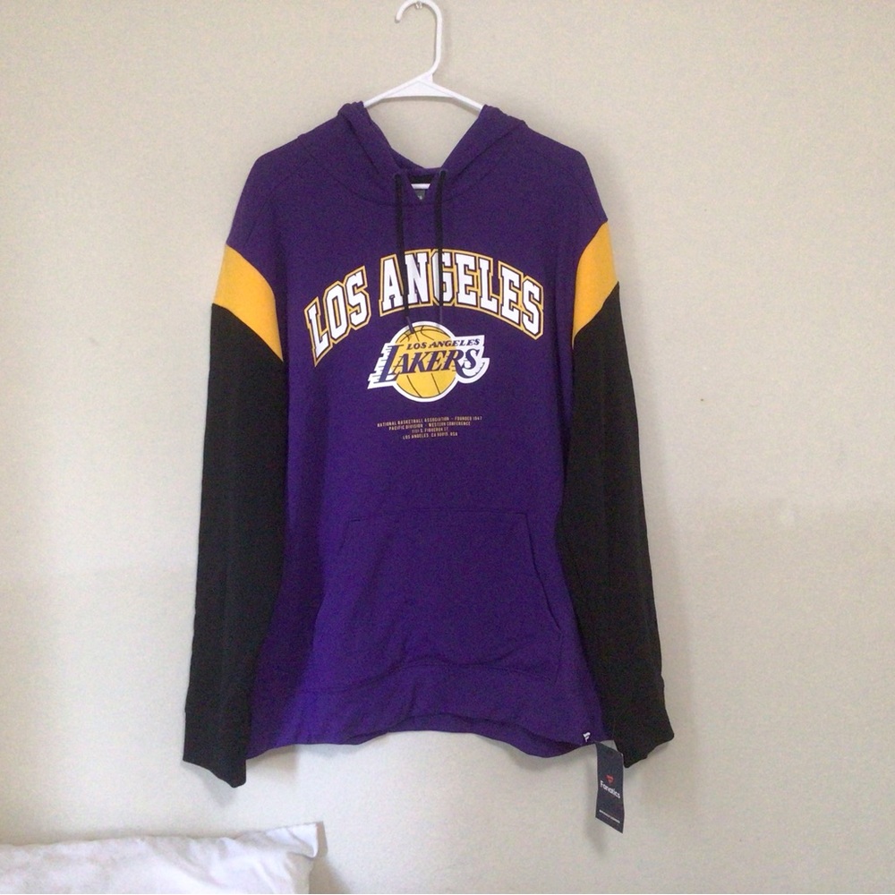 Fanatics Black and Purple Los Angeles lakers Hoodie